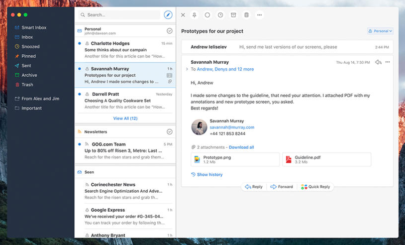 best email app for mac and ios